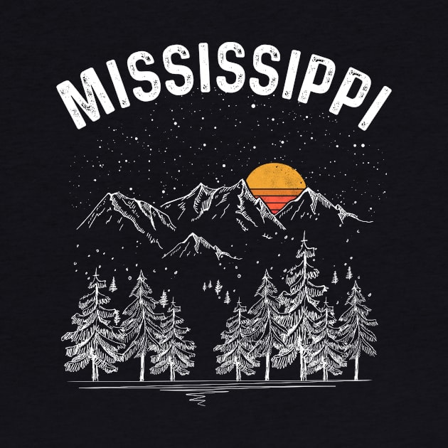 Vintage Retro Mississippi State by DanYoungOfficial